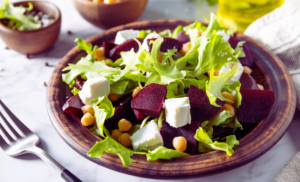 Chickpea Beet and Feta Salad