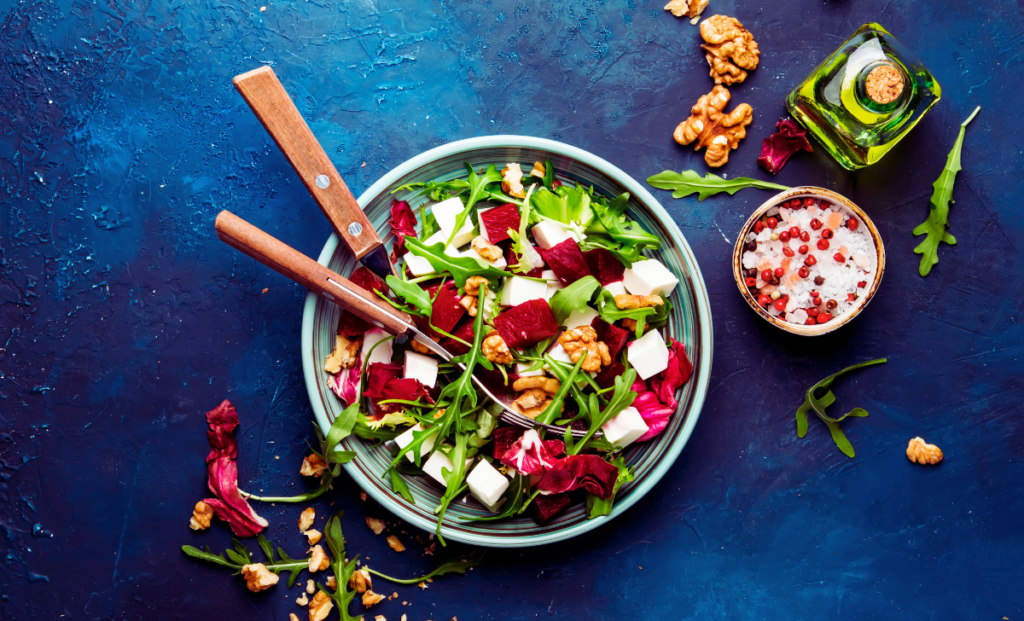 Chickpea Beet and Feta Salad is the Perfect Healthy